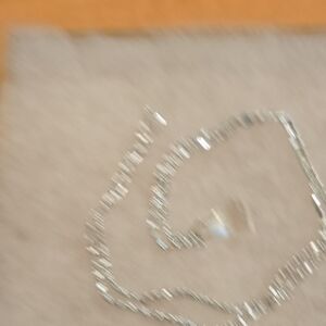 Elegant Silver Necklace With Rainbow Crystal Teardrop Pendant